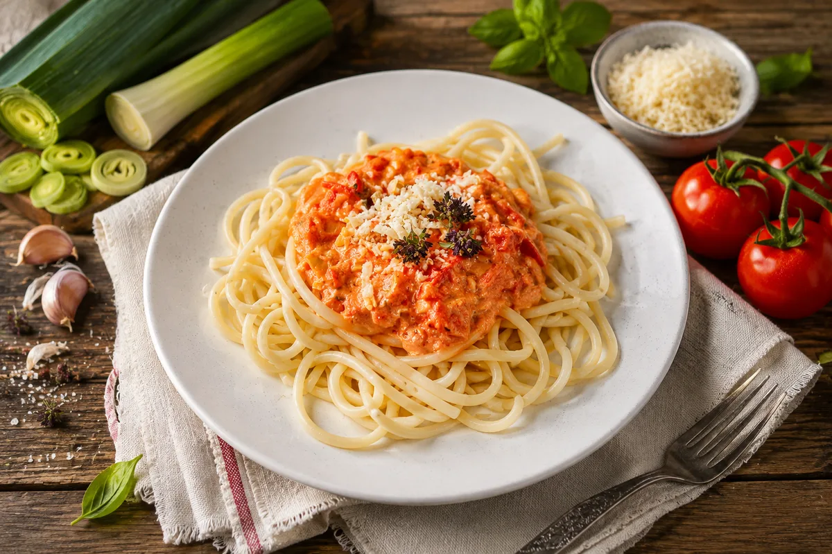 Creamy Tomato & Leek Pasta Sauce