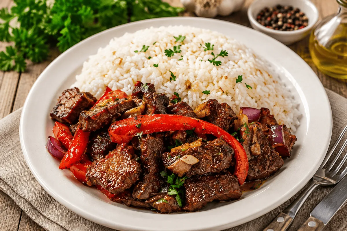 Beef Stir-Fry with Red Bell Pepper