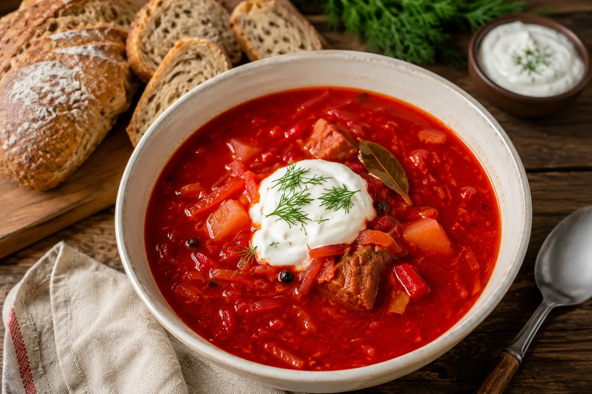 Rustic Pork Borscht